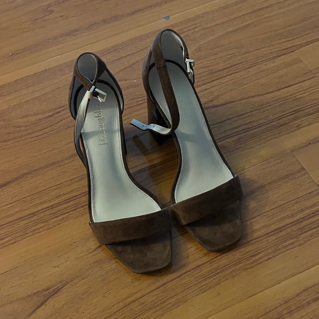 J. Mclaughlin Dark Brown Suede Heels
